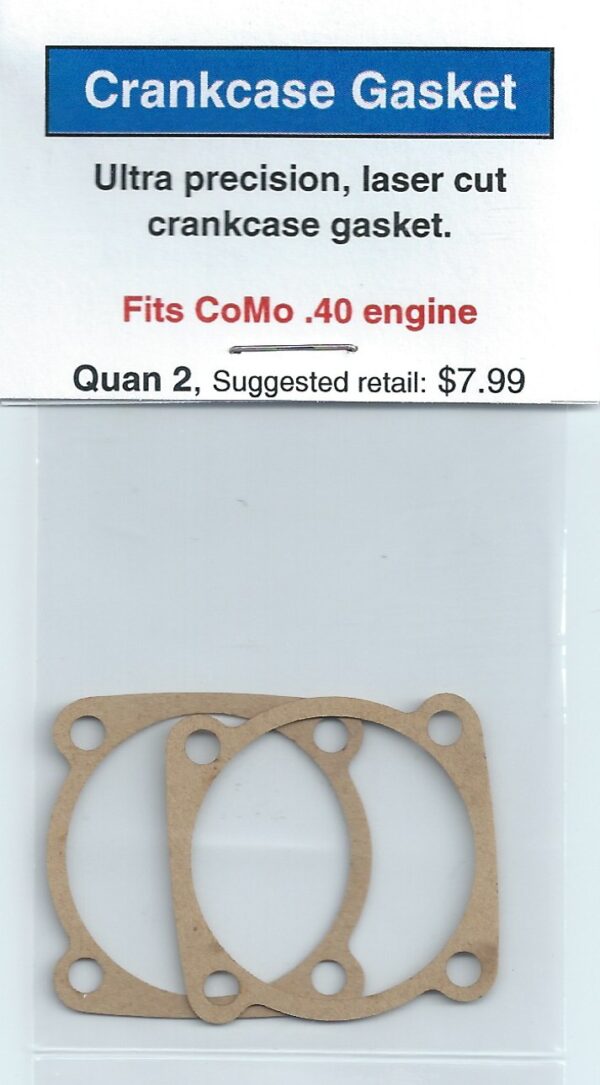 Crancase gasket for fit commo 40 engine.