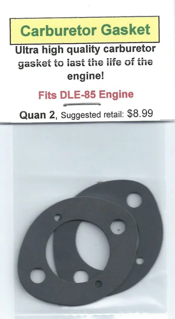 A package of gaskets for the dle-65 engine.