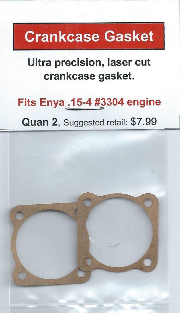 A package of gaskets for the enya engine.