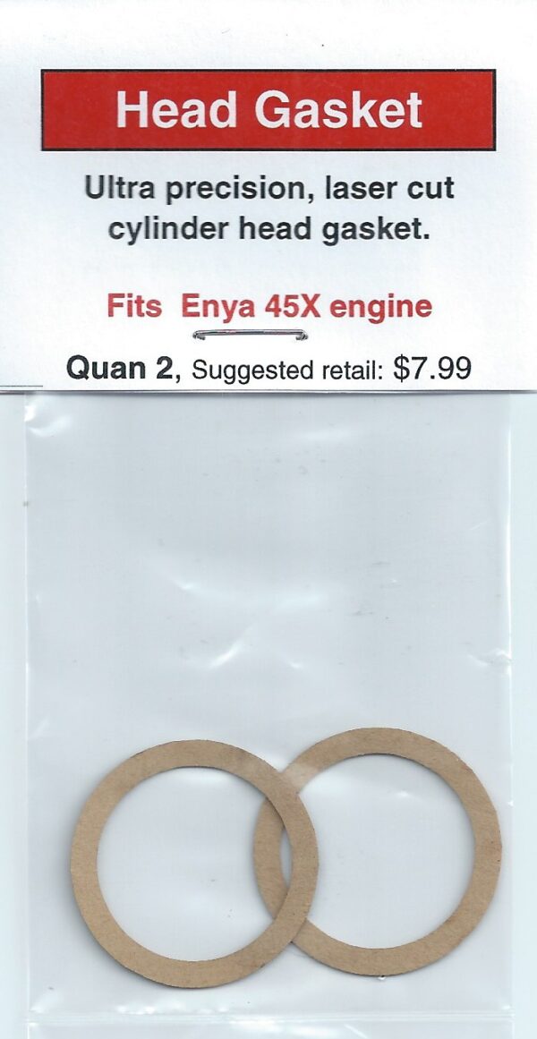 A pair of head gaskets for an engine.