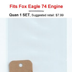 A carburetor gasket for a fox eagle 7 engine.