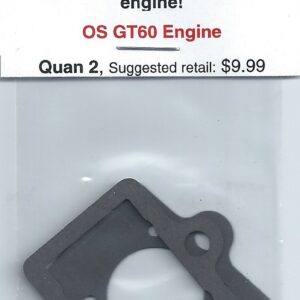 Carburetor gasket set for os gt tdi engine.