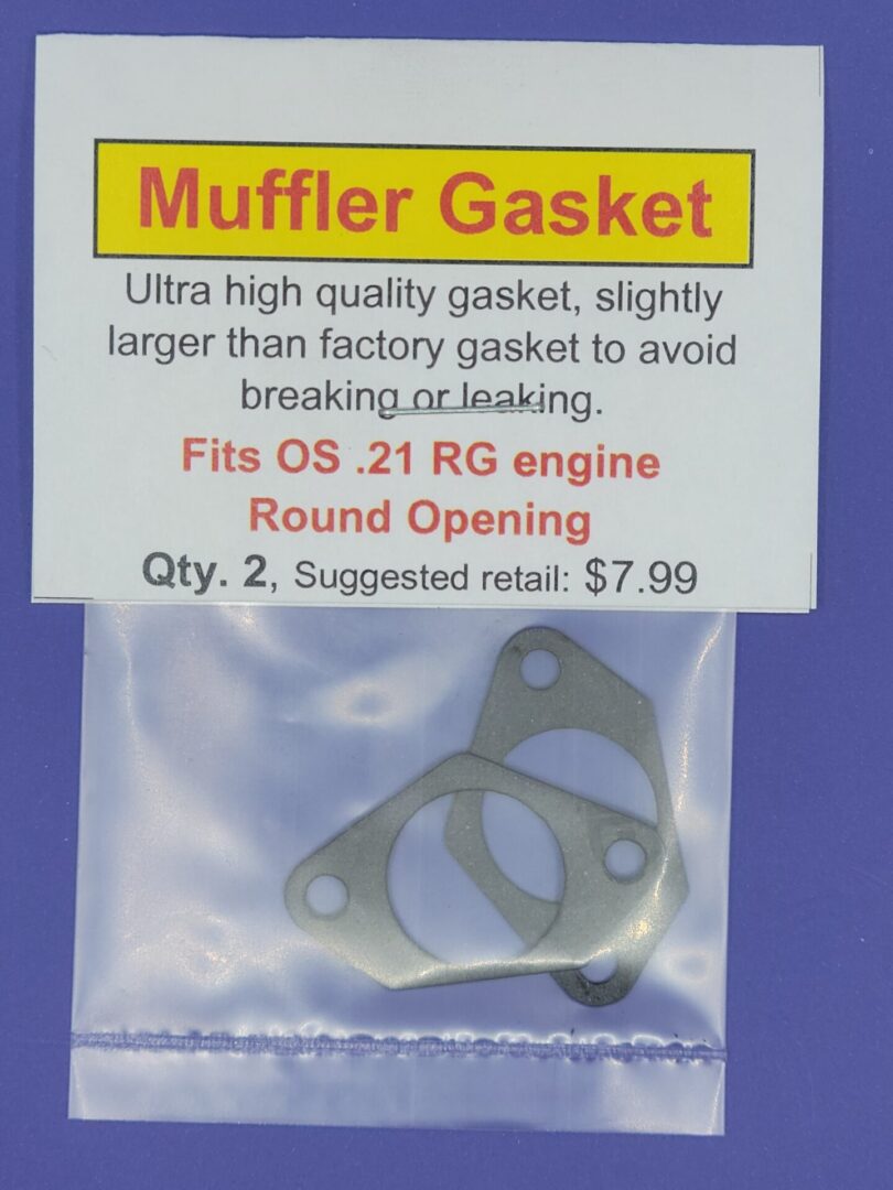 Muffler gasket - fits osrg engine.