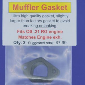 Muffler gasket fits o2 rg engine matches engine.