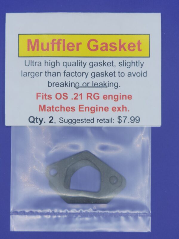 Muffler gasket fits o2 rg engine matches engine.