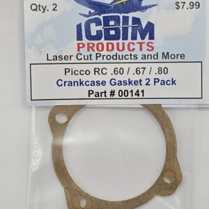 Picco RC .60, .67 and .80 Crankcase Gasket 2 Pack
