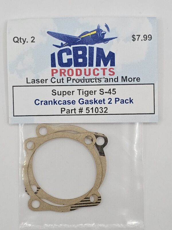 Super Tiger S-45 Crankcase Gasket 2 Pack