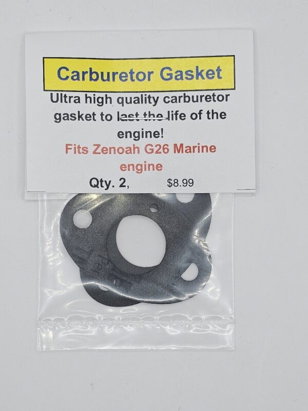 Zenoah G26 Marine Carb Gasket 2 Pack