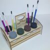 Paint brush holder 3d printed.