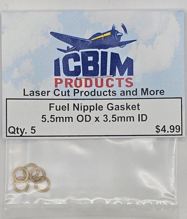 Fuel Nipple Gasket qty. 5 per pkg.