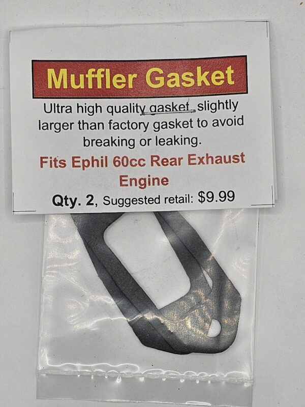 Ephil 60cc Rear Exhaust Muffler Gasket 2 Pack